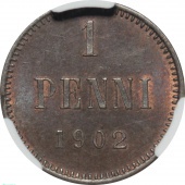 ������� ��������� 1 ����� 1902 ����. ���� CPRS MS63BN