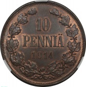 ������� ��������� 10 ����� 1914 ����. � ����� CPRC MS63BN