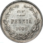 ������� ��������� 25 ����� 1909 ���� L UNC