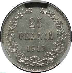 ������� ��������� 25 ����� 1910 ���� L � ����� CPRC MS 63