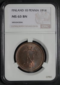 ������� ��������� 10 ����� 1914 ����. � ����� CPRC MS63BN