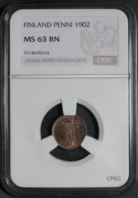 ������� ��������� 1 ����� 1902 ����. ���� CPRS MS63BN